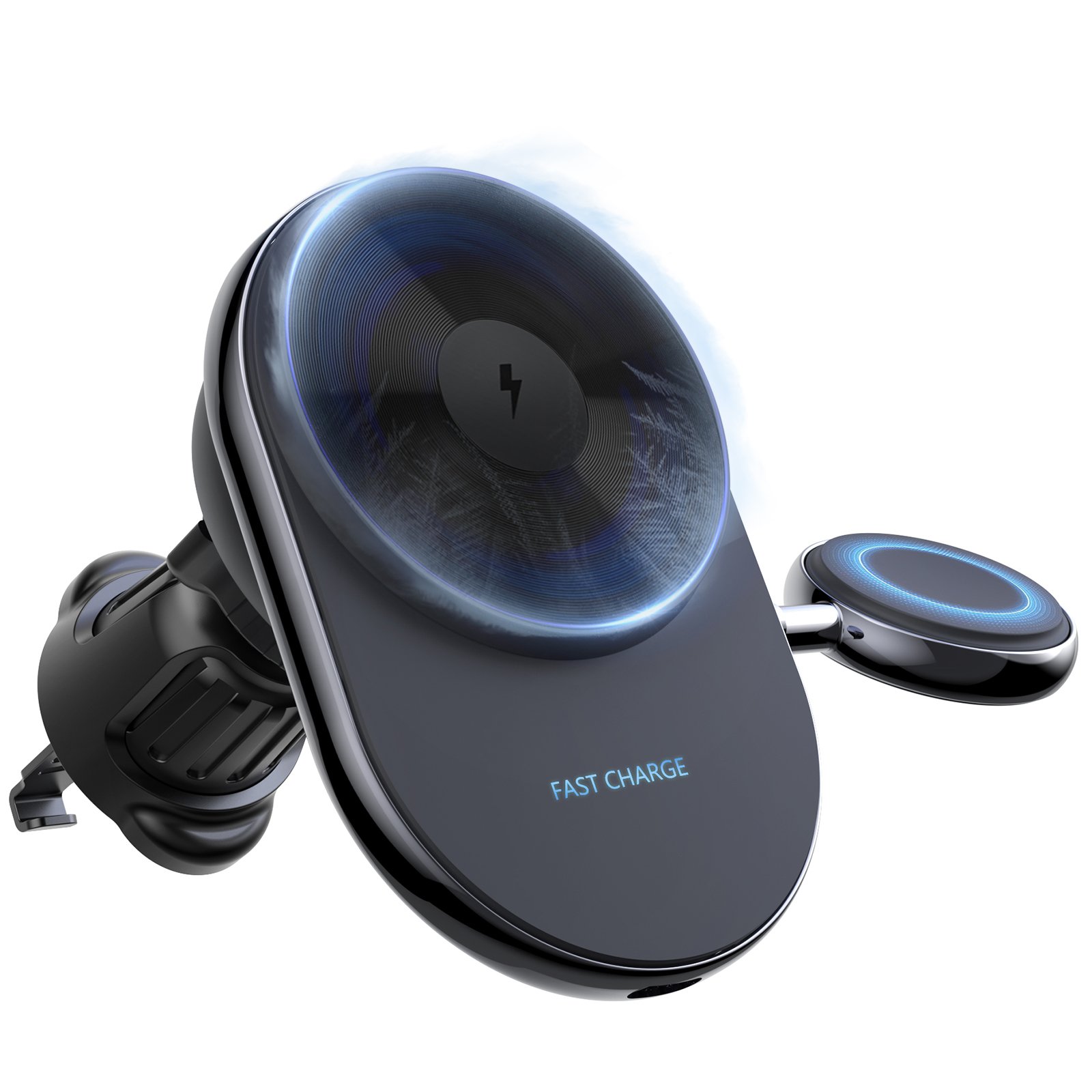 2024 Trending Product 15W 2 in 1 Wireless Car charger For phone Semiconductor Refrigeration Phone Holder For Smart Watch Charger