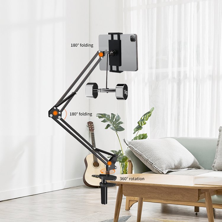 360 degree rotating flexible long arm mobile hand phone bracket mount lazy holder gooseneck phone stand