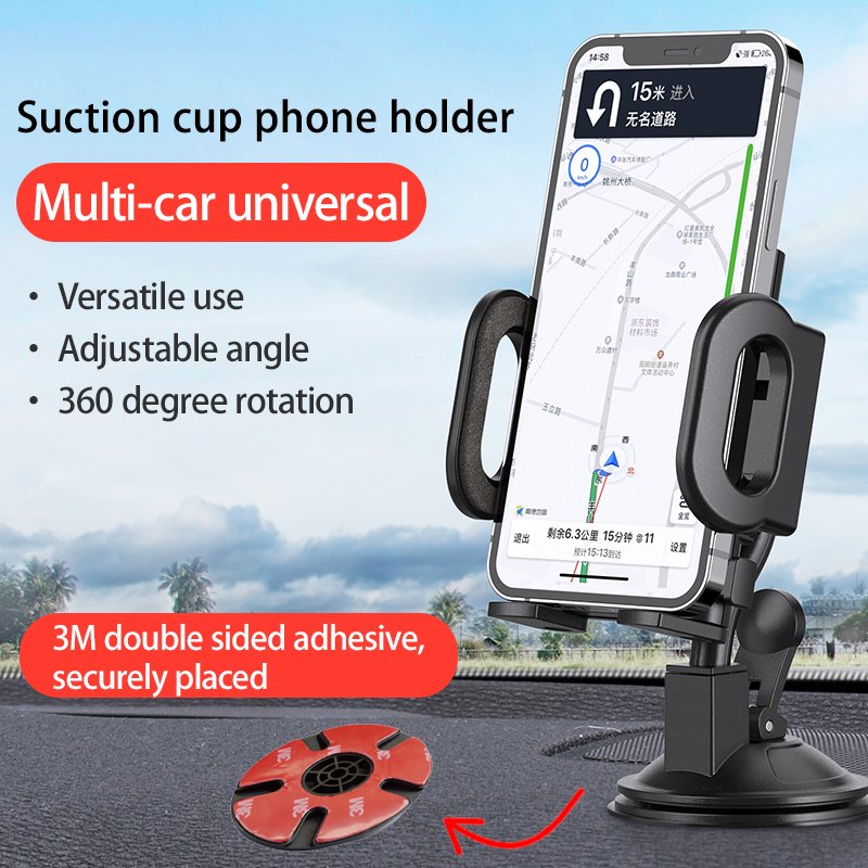 Shunwei retractable suction cup Car windshield mount Dashboard mount Wall mount universal cell mobile phone holder