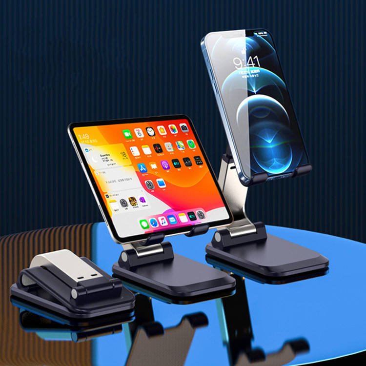 New Multi-function Support Rack tablet Shelf Desk Portable Foldable ABS Aluminium Custom OEM Phone holder