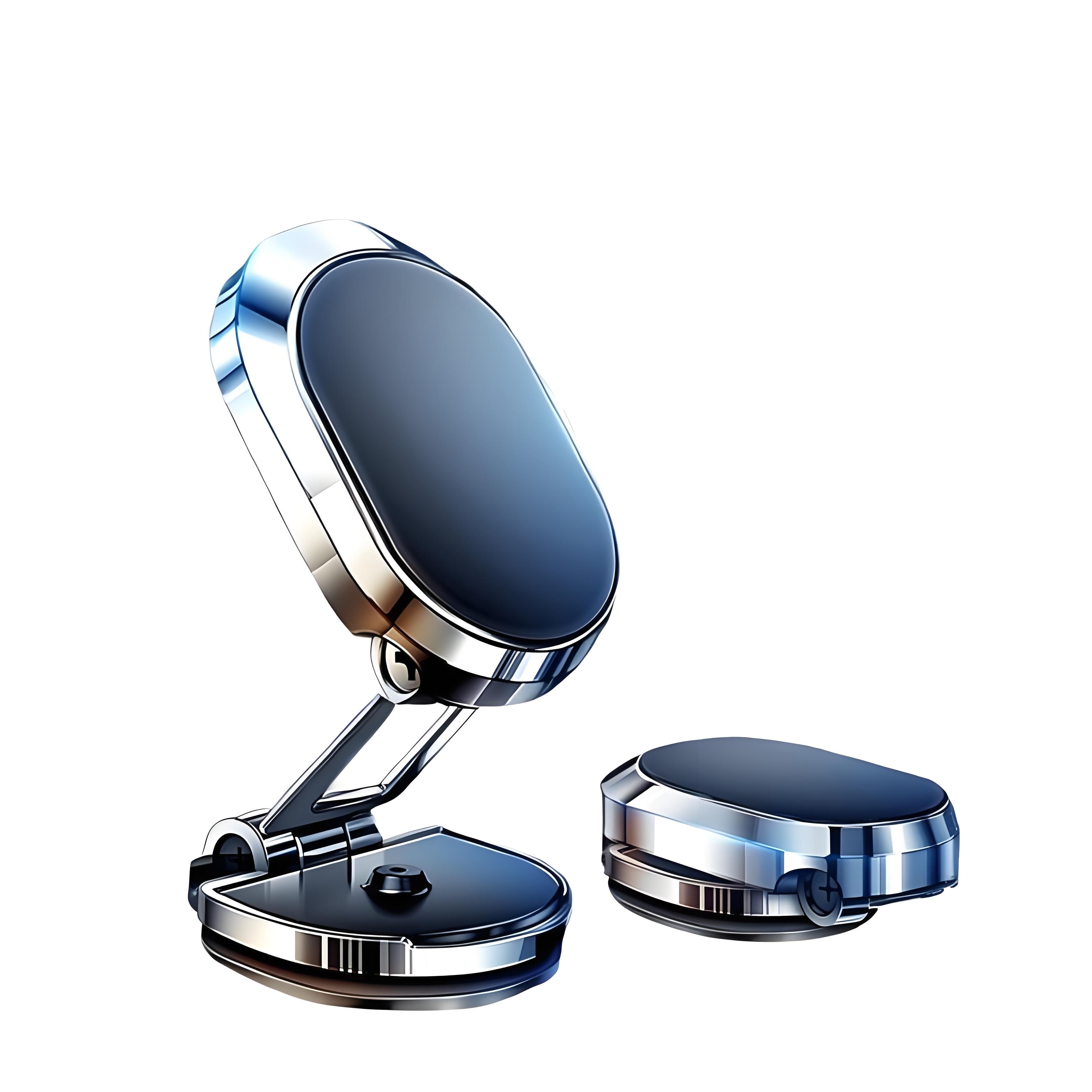 Car Mount Magnetic Dashboard Phone Holder Universal Aluminum Alloy Foldable Wall Mount 360 Rotating mobile phone holder