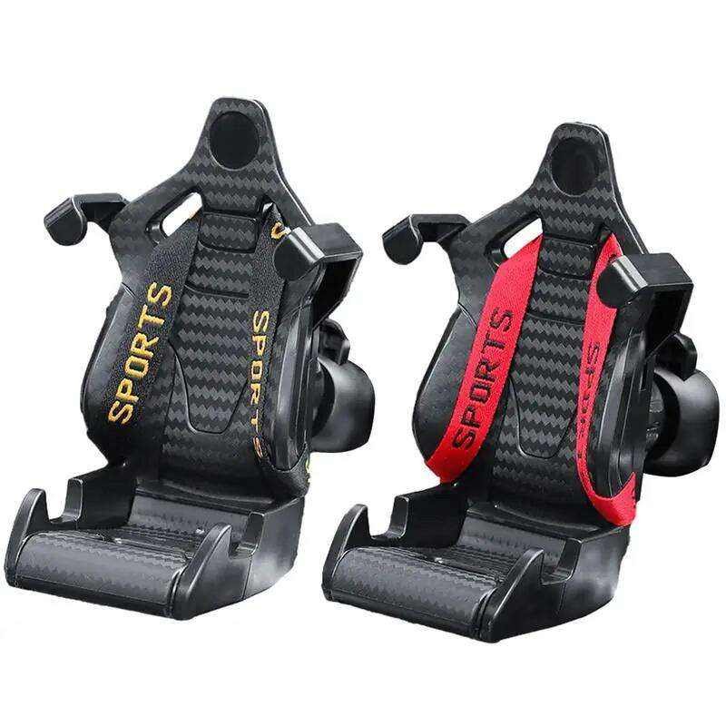 Multifunctional Gravity Business Mobile Cellphone Bracket Air Vent Outlet Creative Safety Belt Racer Mount Seat Car Phone Holder