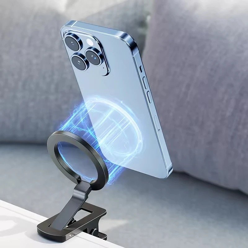 2024 New Magnetic Bracket Multifunctional Folding Travel Navigation Car Holder Portable Mobile Phone Clip Holder