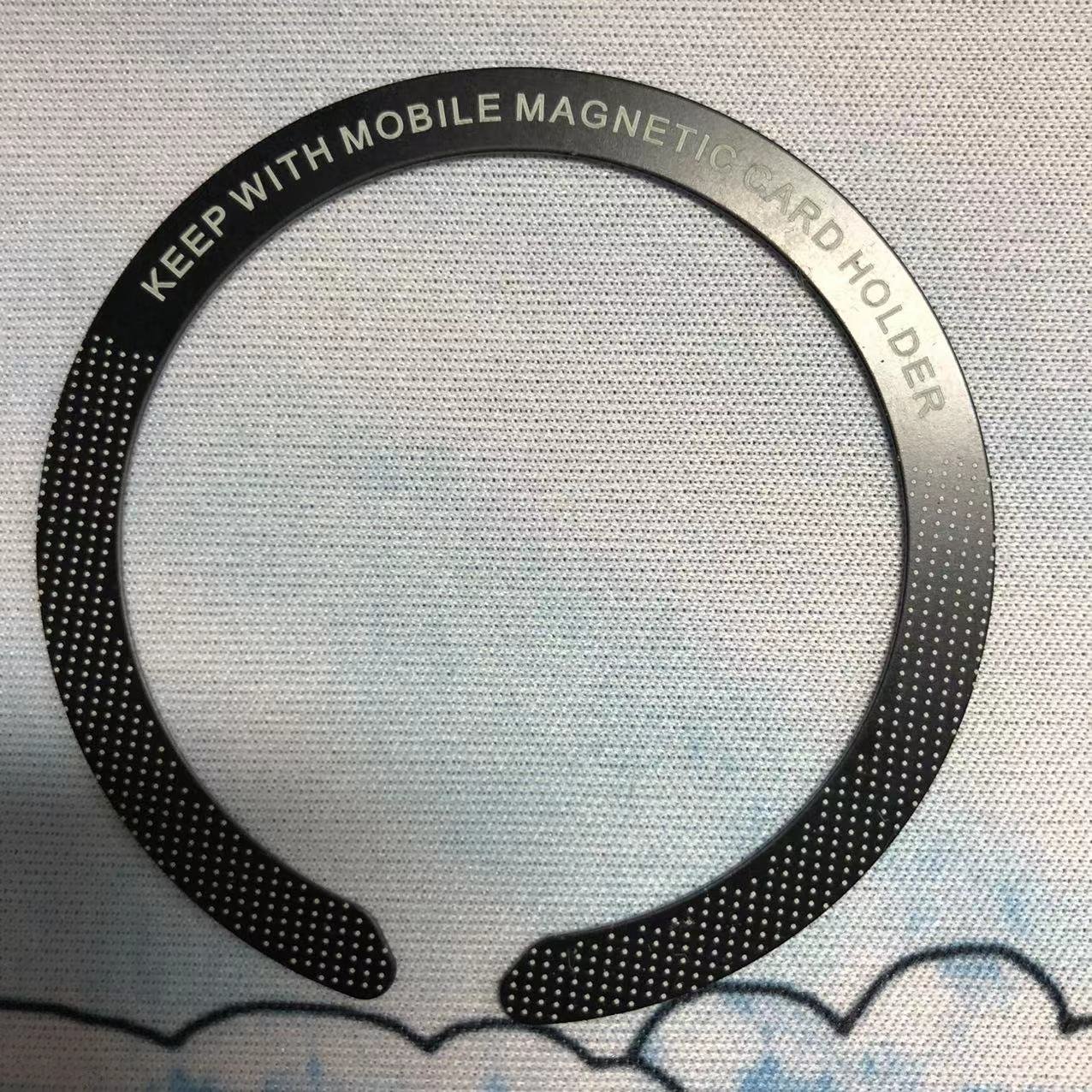 Round metal magnet sticker ring compatible all of phone