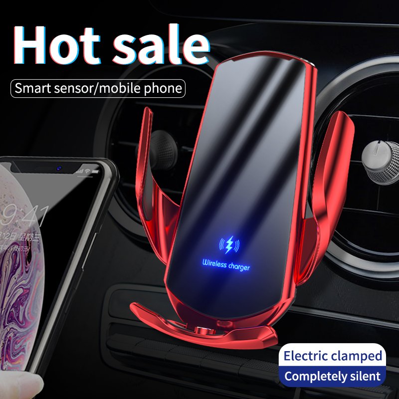 For Iphone For Samsung Touch Induction Car Mount Holder Q3 Fast Magnetic 15W Car Wireless Charger