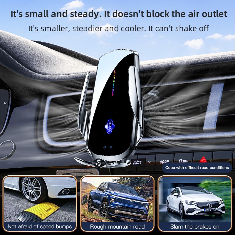 New Car Holder Phone Wireless Charger Phone Navigation Bracket Car Accessories Car Mount