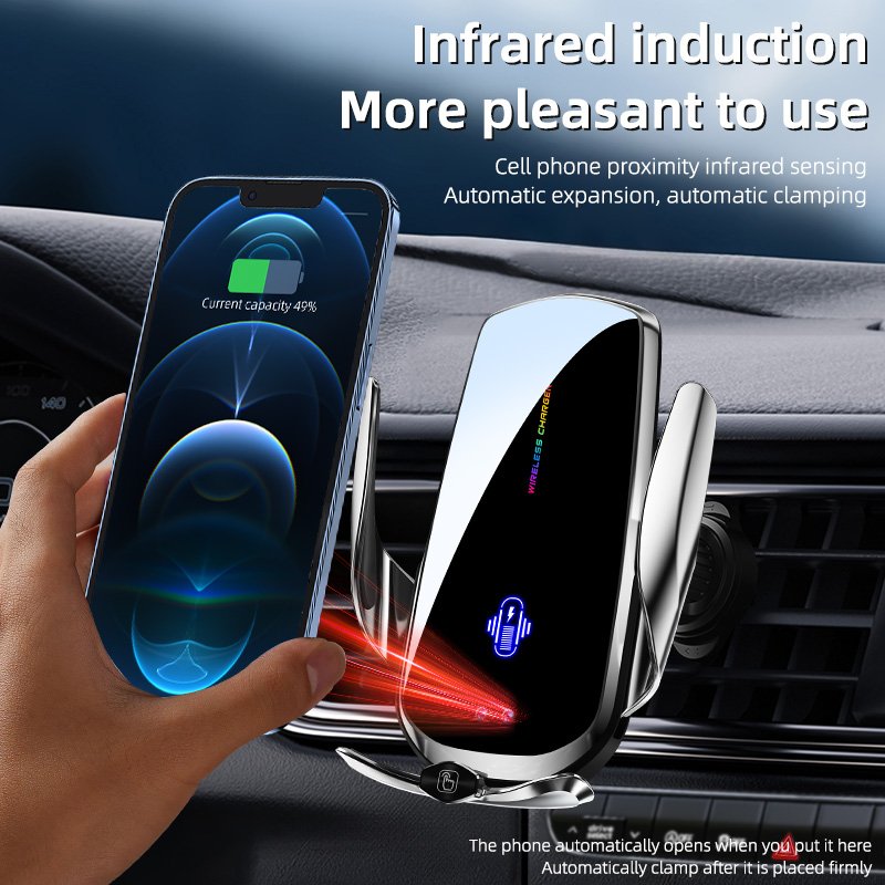 New Car Holder Phone Wireless Charger Phone Navigation Bracket Car Accessories Car Mount