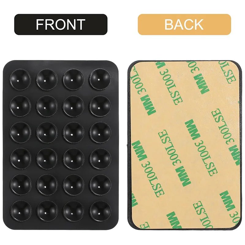 Side Silicone Suction Pad For Mobile Phone Fixture Suction Cup Backed Silicone Rubber Sucker Pad For Fix car phone holder