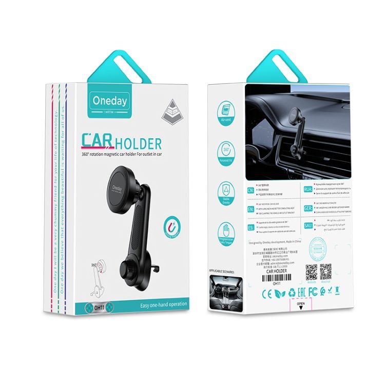 Factory Direct Supply Oneday OH11 360° rotation magnetic car holder For outlet in car Practical Men Gravity Air Vent Bracket