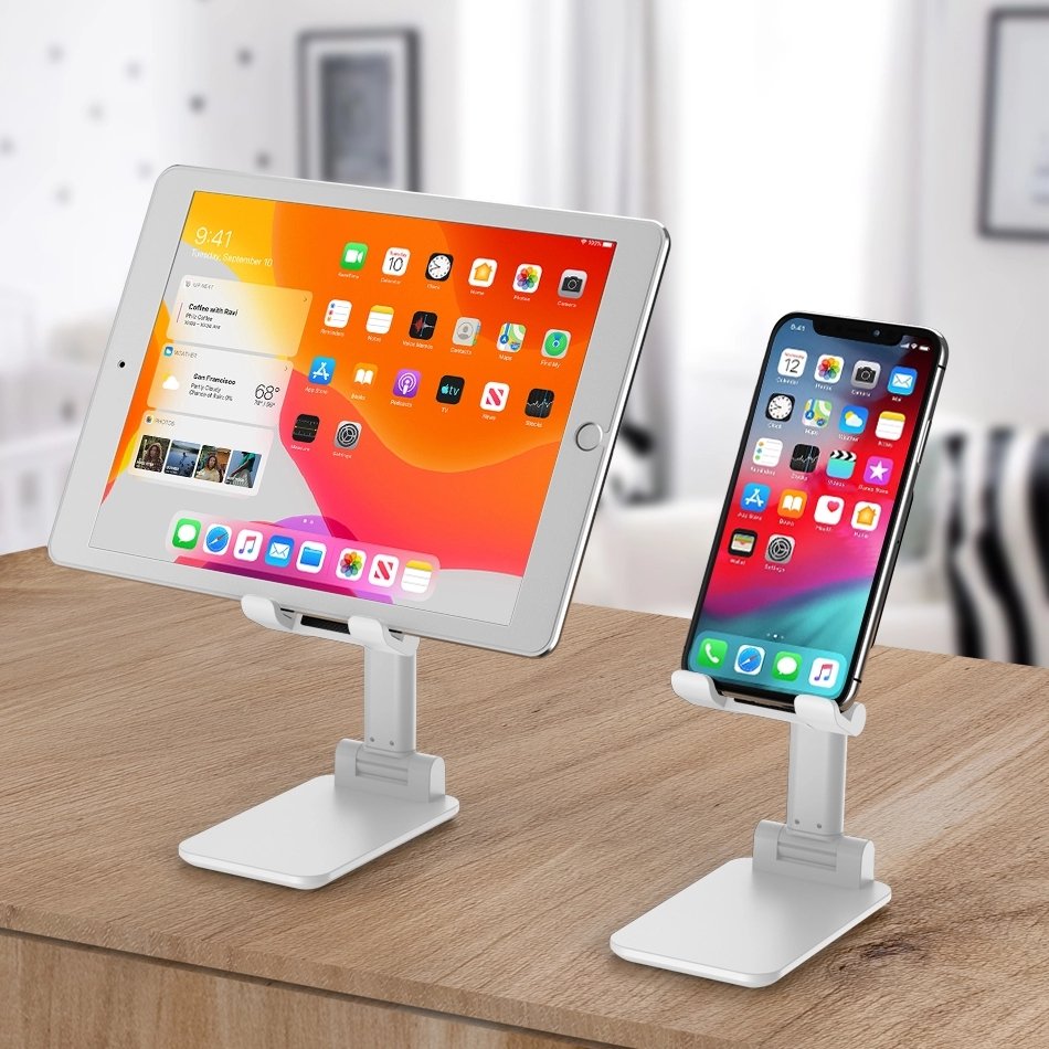 Universal Mobile Phone Holder Anti-Slip Adjustable Tablet Smart Phone Stand Foldable Desktop For iPhone iPad