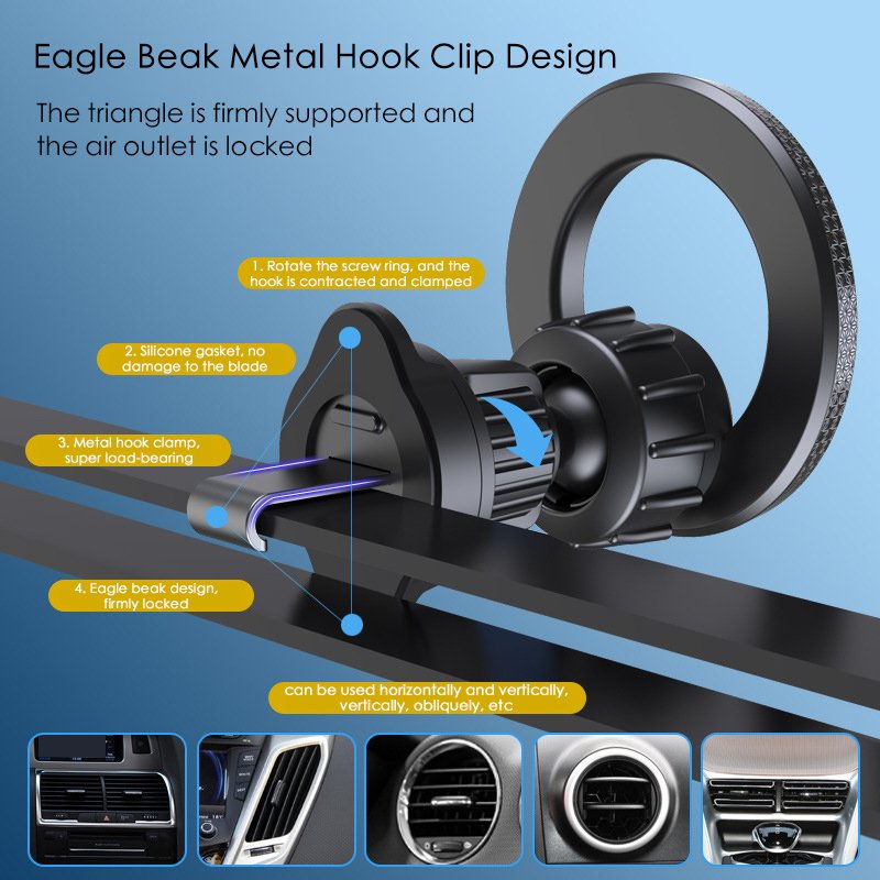 Universal Strong Magnetic Car Phone Holder Air-vent Magnetic Car Phone holder