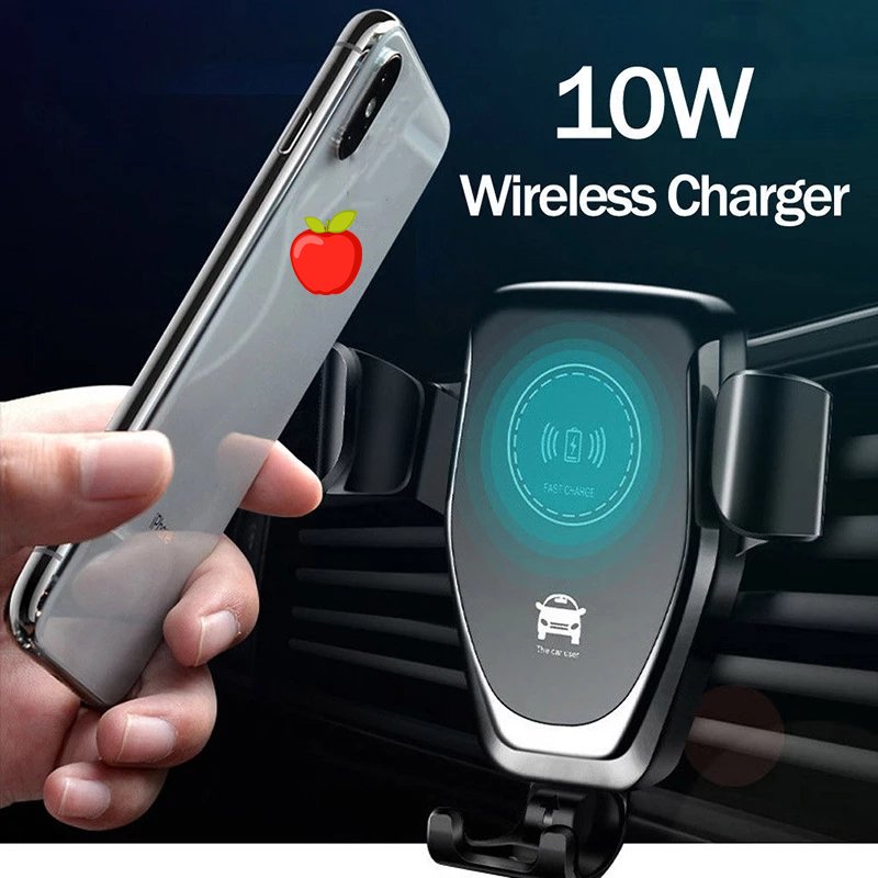 Fast Charging Wireless Car Charger Car Phone Holder for iPhone Samsung Huawei mi Inductive Charge Holder