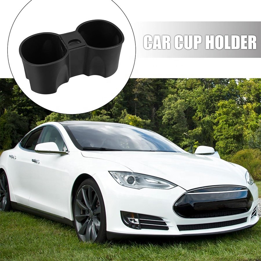 Car Interior Accessories ABS TPE Center Console Car Cup Holder For Tesla Model 3 Model Y