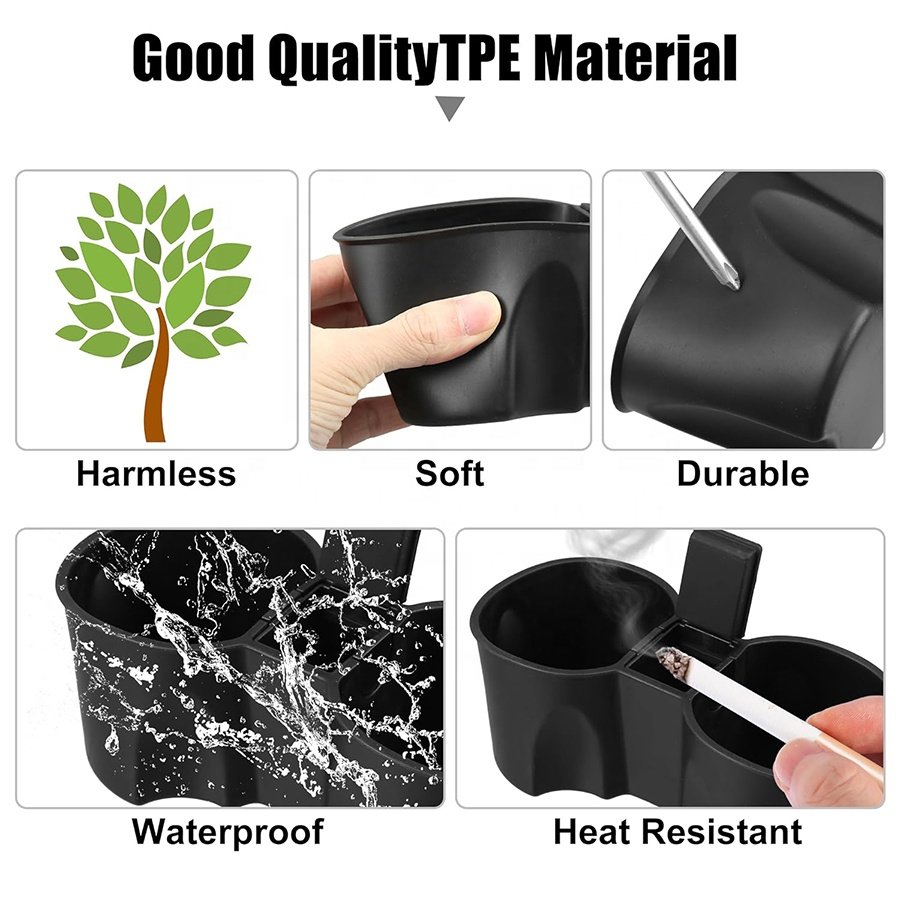 Car Interior Accessories ABS TPE Center Console Car Cup Holder For Tesla Model 3 Model Y