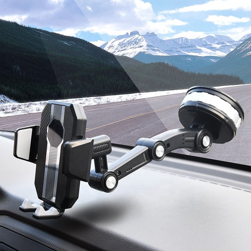 Car Mobile cell Phone Holder Suction Cup Type 360degree rotation which can be Fixed with Shockproof Adjustable Stand Navigation