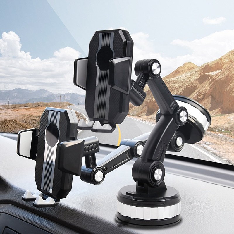 Car Mobile cell Phone Holder Suction Cup Type 360degree rotation which can be Fixed with Shockproof Adjustable Stand Navigation