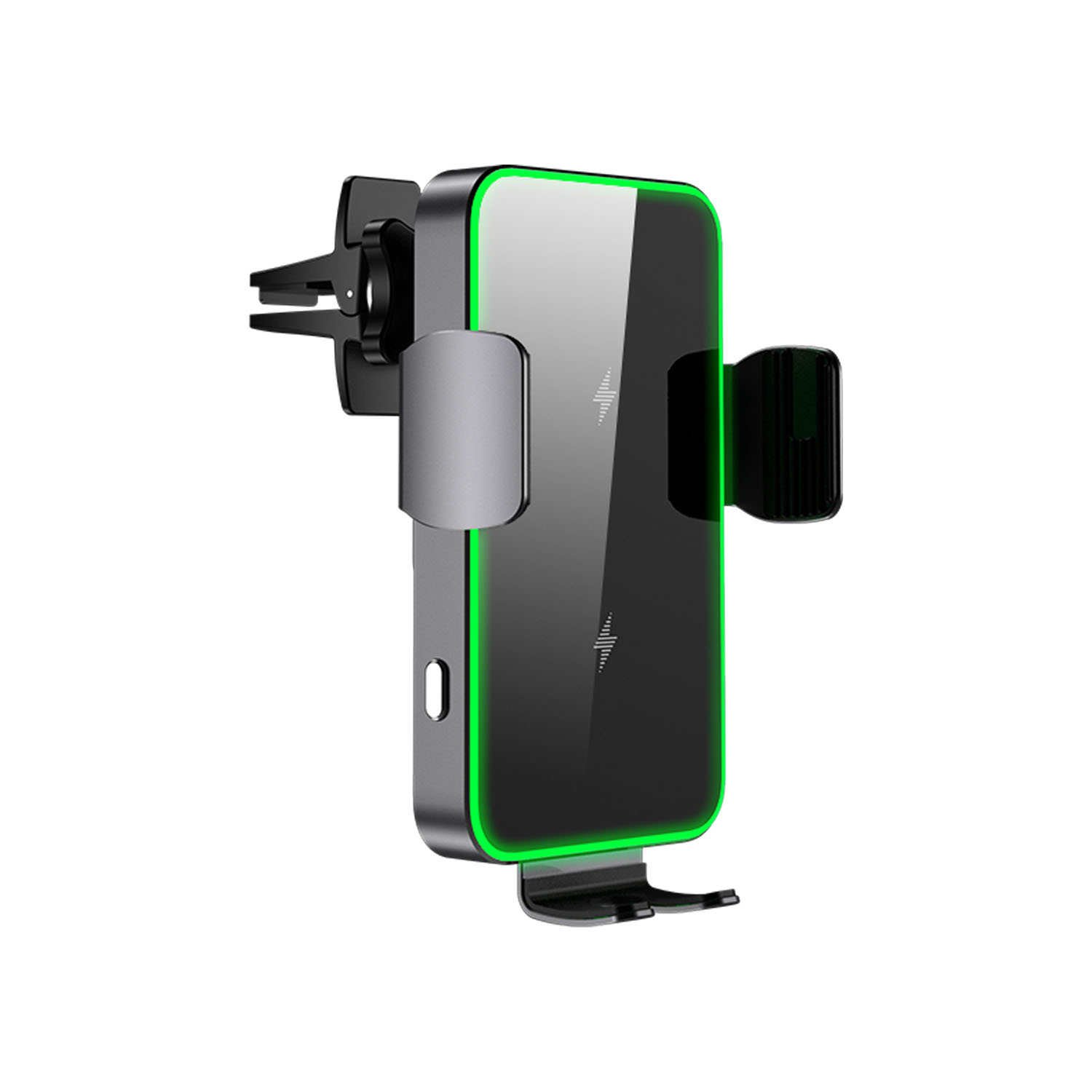 Aluminium Alloy High quality 15W Qi Car Wireless Charger Fast Charging Car Mount Phone Holder for Samsung folding phone