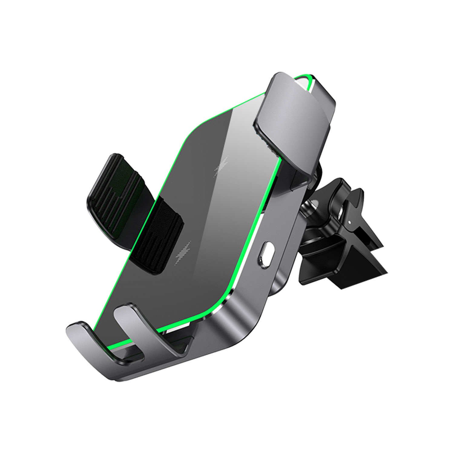 Aluminium Alloy High quality 15W Qi Car Wireless Charger Fast Charging Car Mount Phone Holder for Samsung folding phone