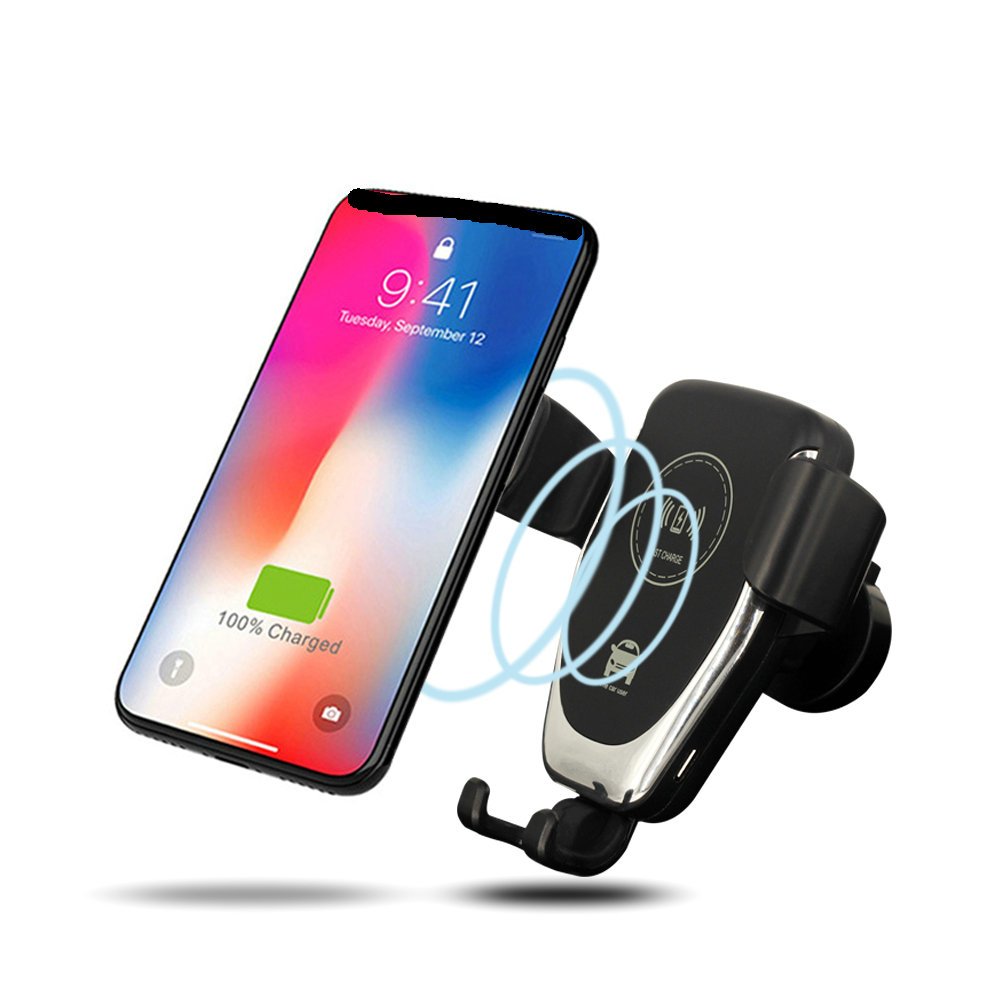 Adjustable 10W Car Mount Charger Air Vent Mobile Car Phone Holder 10W Wireless Car Charger