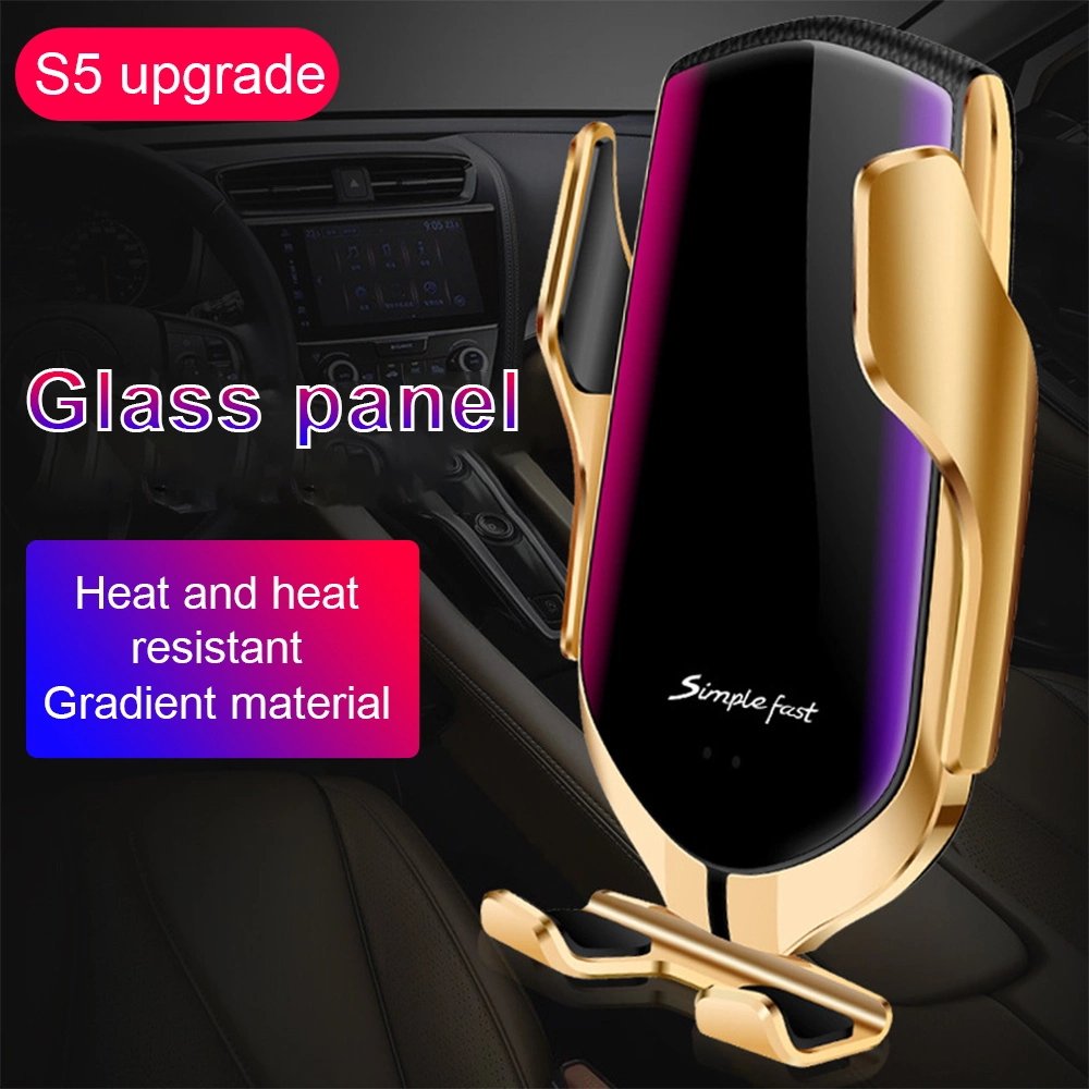2020 NEW Wireless Charger Car Mobile Phone Holder Fast 10w Automatic Air Vent Car Holder R1 R2