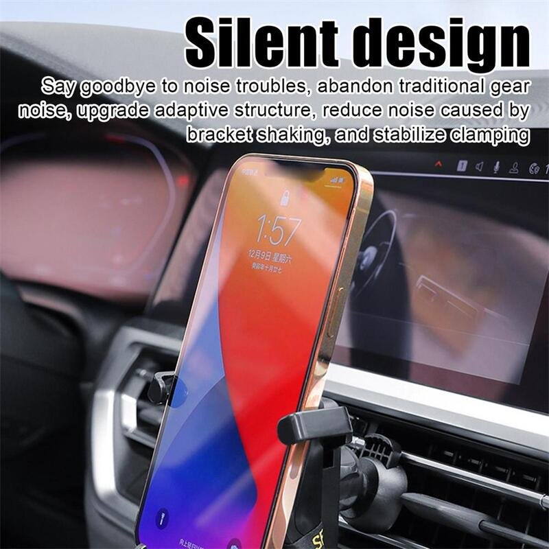 Carbon Fiber Pattern Car Gadgets 2024 Car Phone Holder Racing Seat In-car Phone Holders Air Vent Phone Holder