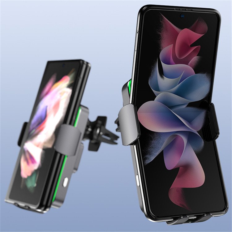 Car Vent Mount Smart Scutting Machine Mobile Charging OEM Wireless Car Charger TYPE-C Universal High Speed 10mm(max) 140g