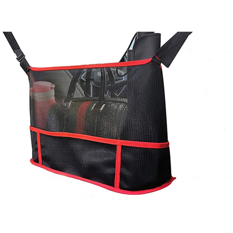 Pocket Handbag Holder Car Net Seat Back Organizer Mesh Large Capacity Bag for Purse Storage Phone Documents Pocket
