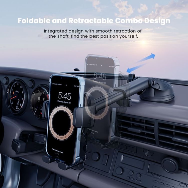 Vyvylabs Car Mount Phone Holder Dashboard Windshield Suction Cup Car Phone Holder Steady Clamp Car Holder