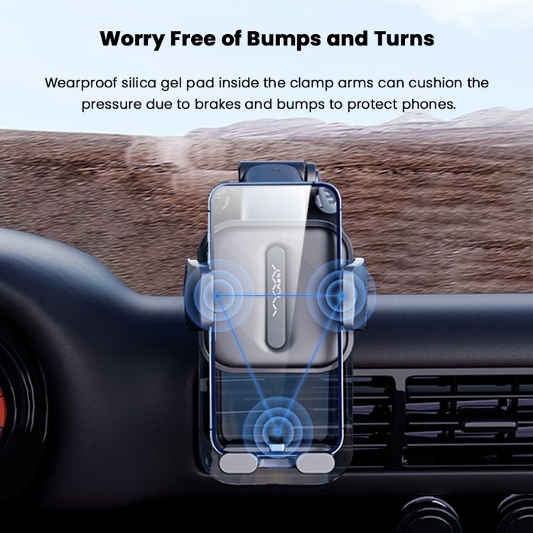 Vyvylabs Car Mount Phone Holder Dashboard Windshield Suction Cup Car Phone Holder Steady Clamp Car Holder