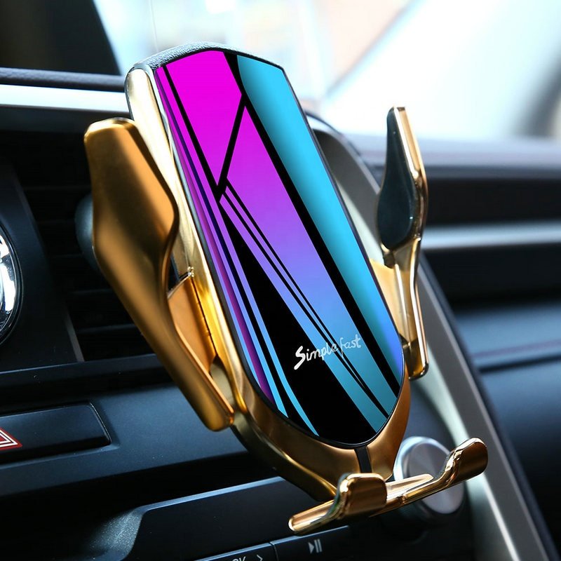 Factory Wholesale R1 R2 R3 Wireless Charger 10W Quick Charge Car Charger Auto Clamp Cell Phone Holder R1 R2 Car Wireless Charger