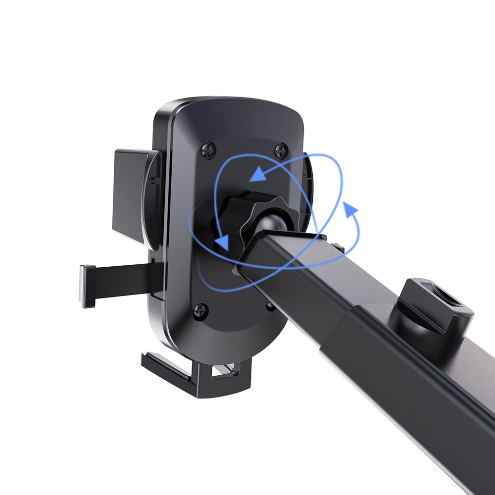 Wholesale Price Mobile Phone Mount Holder with Plastic+ Silicone Material Car Holder with 360 Degree Rotation