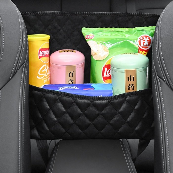 Professional Leather Car Seat Storage Organizer and Handbag Holder