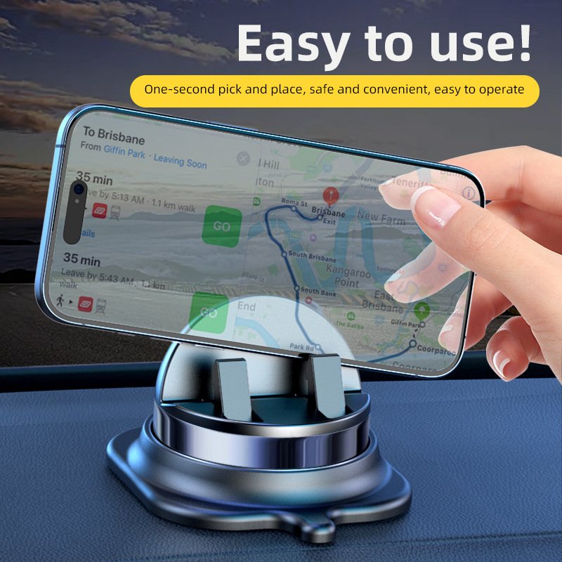 Upgradation Universal 360 Rotation Air Vent Phone Stand Anti-Slip Adsorption Portable Dashboard Mobile Phone Holder for Car