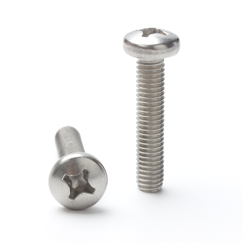 ISO7045 304 Stainless Steel Cross Recessed Pan Head Machine Screws