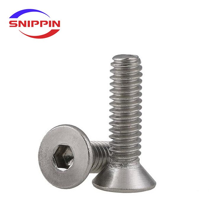 304 stainless steel hexagonal countersunk head screw flat head bolt 2#-56 4#-40 6#-32 8#-32 10#-24 1/4-20 5/16-18 3/8-16 1/2-13