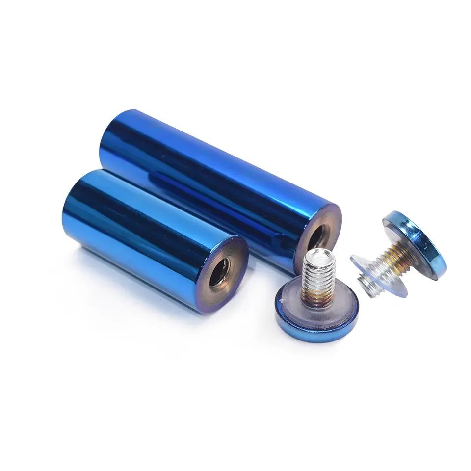 Metal Wall Mounted Acrylic Pin Bolt Solid Hollow Stainless Steel Aluminum Sign Screw Led Standoff Glass Spacer