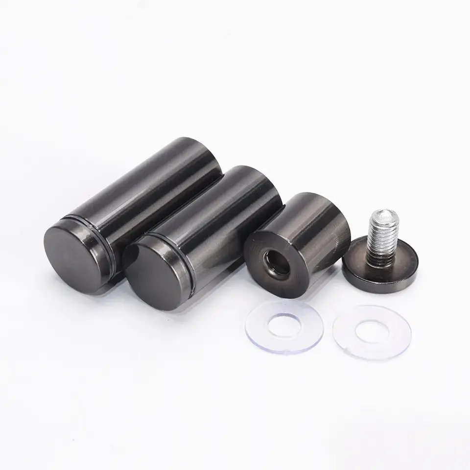 Metal Wall Mounted Acrylic Pin Bolt Solid Hollow Stainless Steel Aluminum Sign Screw Led Standoff Glass Spacer