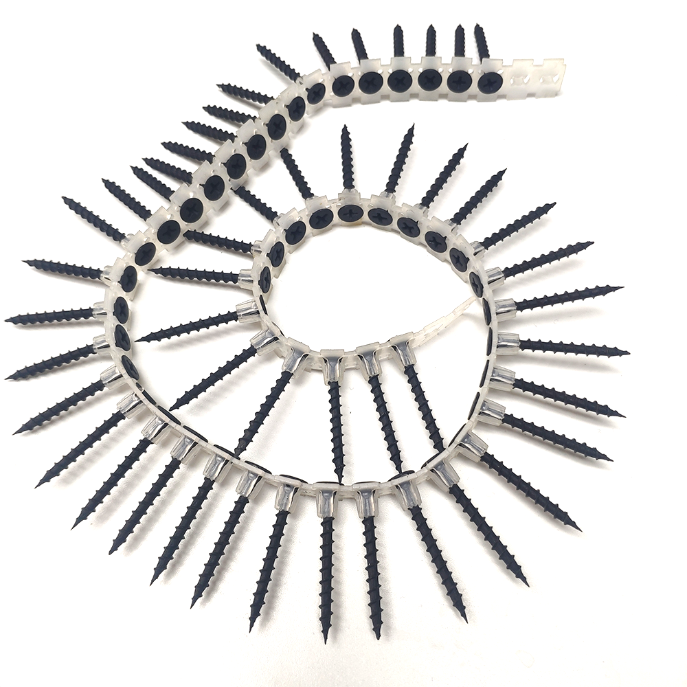 High strength Tianjin Collated Drywall Screws Coarse Thread Drywall Screw Strip Chain Screw