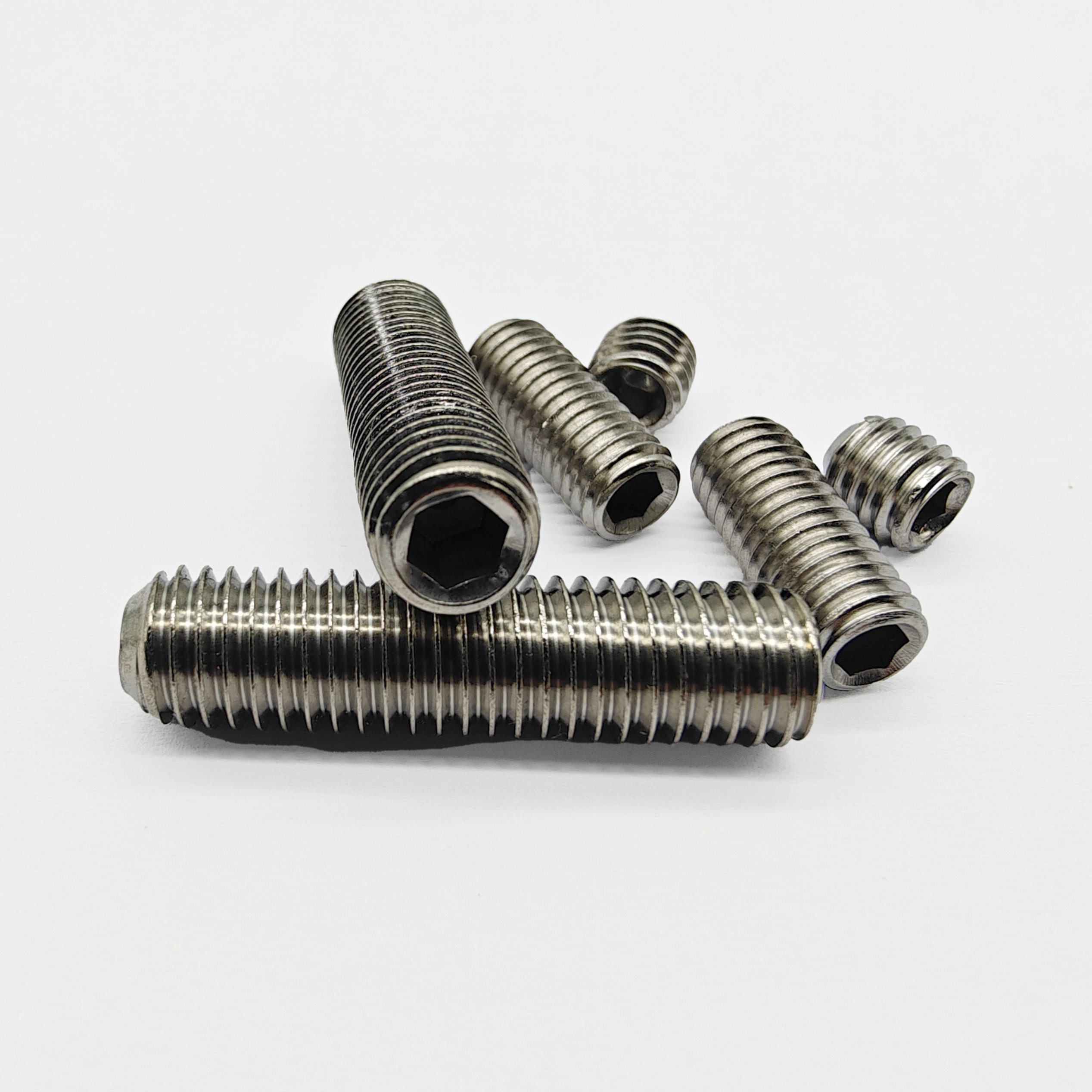 China Factory Spiral Grain Headless Screws Hex Socket Head Stepped Screws For Fixing
