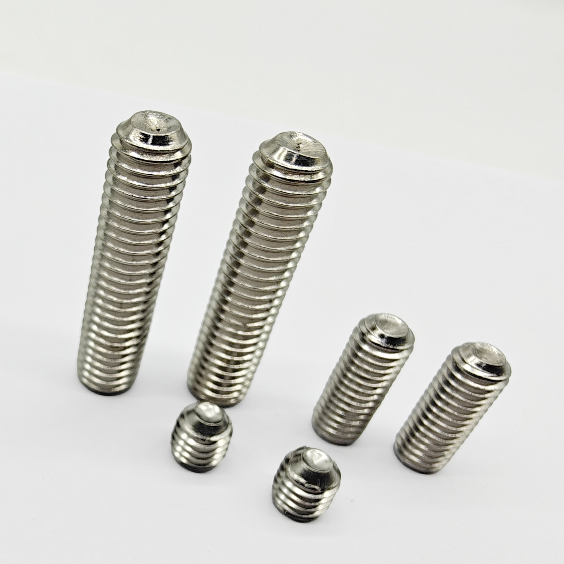 China Factory Spiral Grain Headless Screws Hex Socket Head Stepped Screws For Fixing