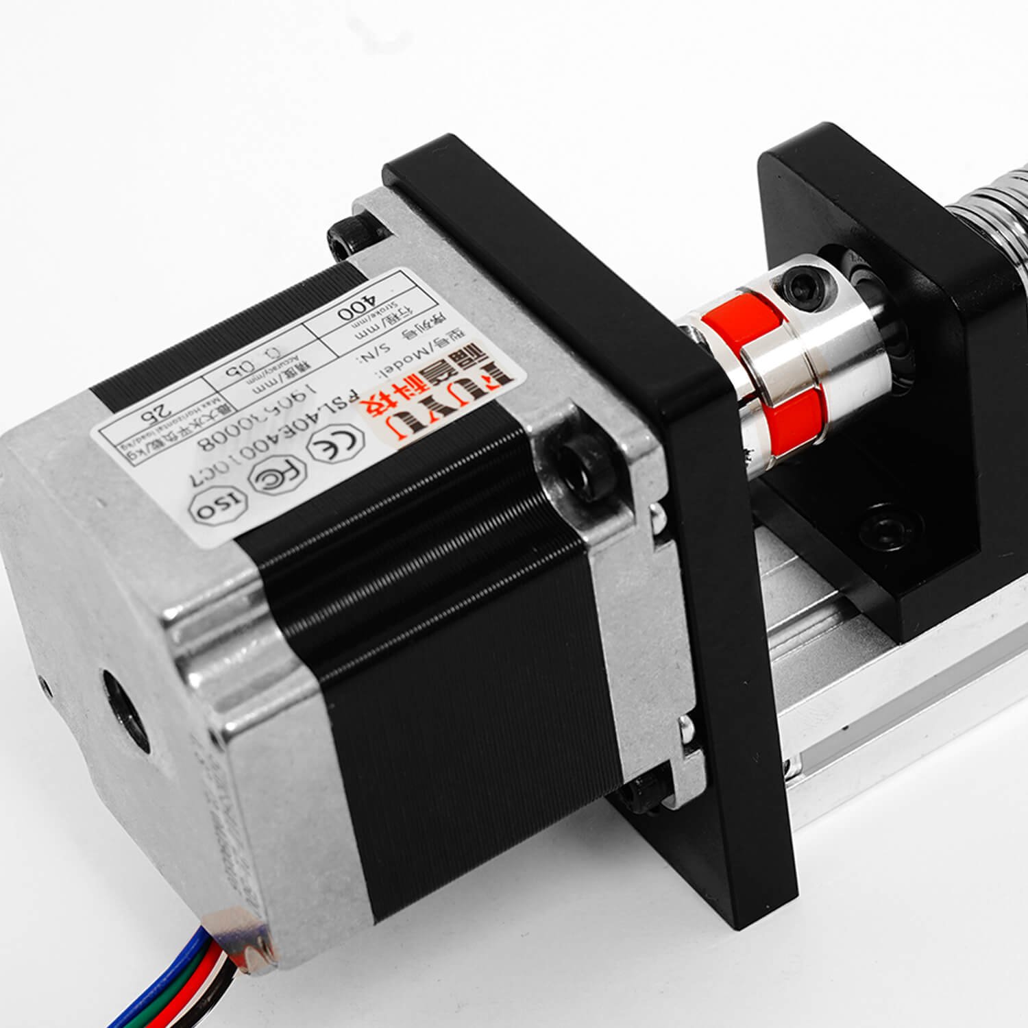 Aluminum Profile Ball Screw Linear Guide Rail 40mm Width Actuator