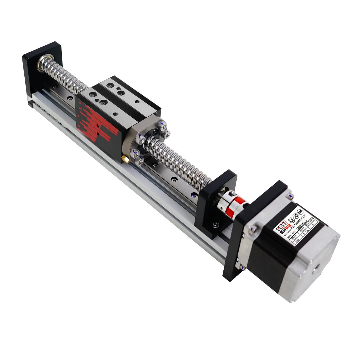 Aluminum Profile Ball Screw Linear Guide Rail 40mm Width Actuator