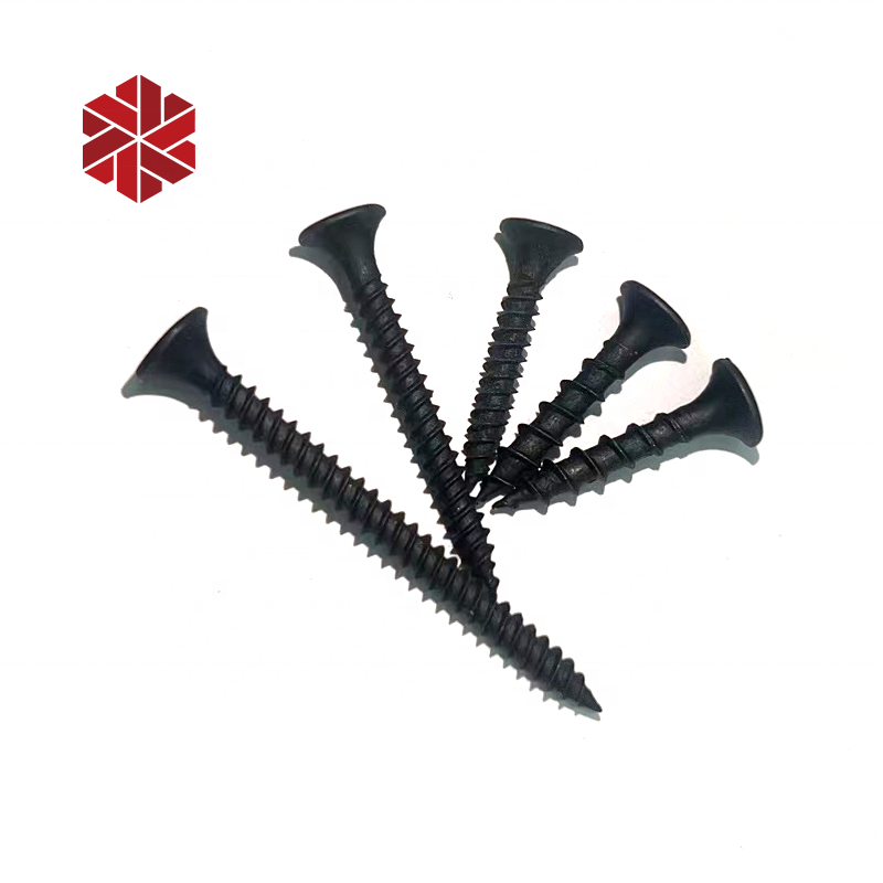 Bugle Head Black Phosphate Drywall Screws Fine Thread Coarse Thread Plasterboard Tornillos 3.5*25mm Dry Wall Gypsum Board Screws