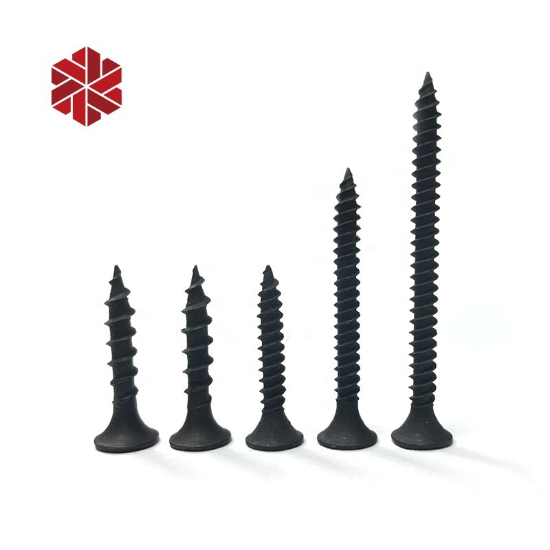 Bugle Head Black Phosphate Drywall Screws Fine Thread Coarse Thread Plasterboard Tornillos 3.5*25mm Dry Wall Gypsum Board Screws