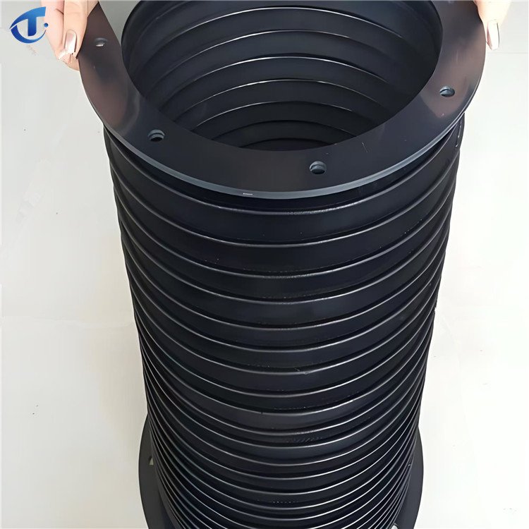 Round Telescopic Bellows Cover Protect Cylinder Oil Cylinder Lead Screw Dust Cover