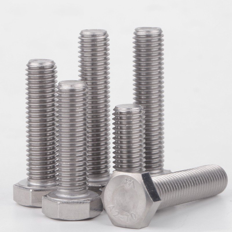 Factory Spot 304/316 American Standard Stainless Steel American Hexagonal Bolts And Screws ANSI B 18.2.1 Bolt And Nut Cnc Bolts
