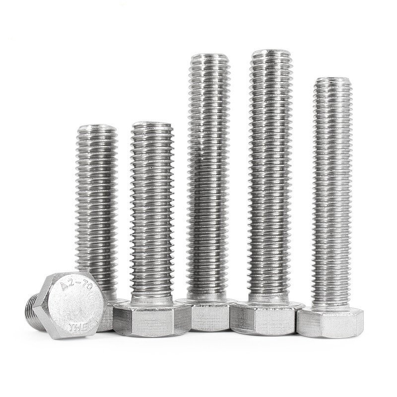 Factory Spot 304/316 American Standard Stainless Steel American Hexagonal Bolts And Screws ANSI B 18.2.1 Bolt And Nut Cnc Bolts