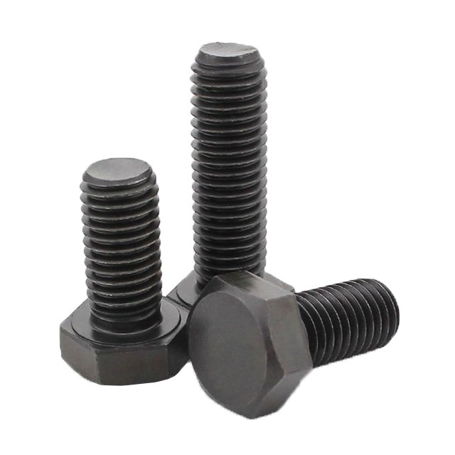 Factory directly supply grade 4.8 8.8 10.9 A193 A194 B7 high strength hdg metal black hex bolt and nut 30mm M8 M10 M16 m30