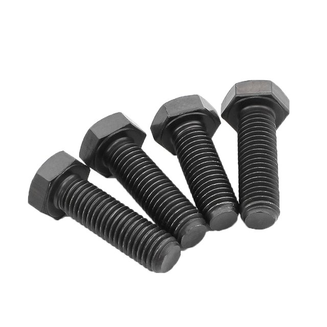 Factory directly supply grade 4.8 8.8 10.9 A193 A194 B7 high strength hdg metal black hex bolt and nut 30mm M8 M10 M16 m30