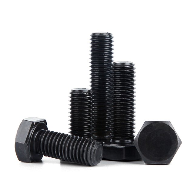 Factory directly supply grade 4.8 8.8 10.9 A193 A194 B7 high strength hdg metal black hex bolt and nut 30mm M8 M10 M16 m30